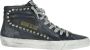 Golden Goose Zwarte Leren Distressed Studded Sneakers Black Dames - Thumbnail 2