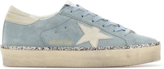 Golden Goose Lichtblauwe Suede Hi Star Classic Sneakers