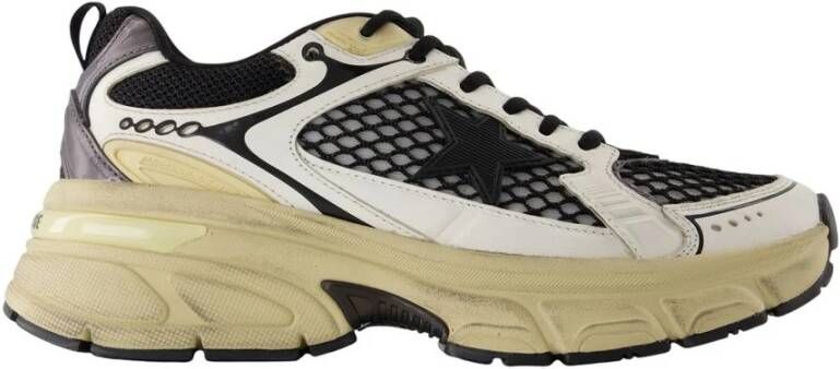 Golden Goose Lightstar Leren Sneakers Wit Zwart
