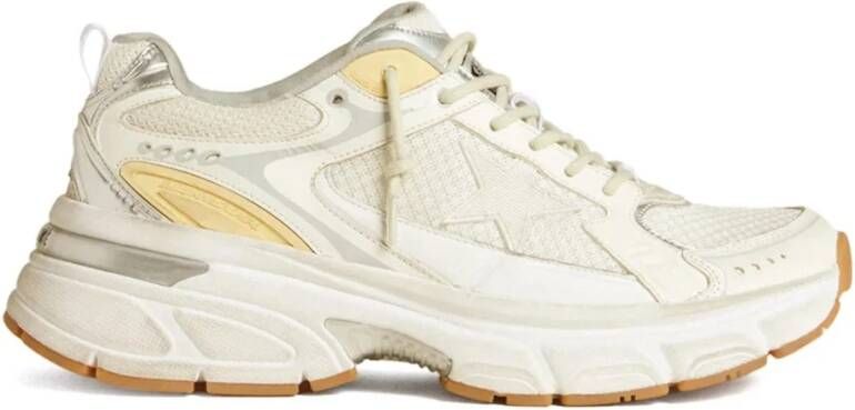 Golden Goose Panel Lace-Up Sneakers met Sterdetail Multicolor Heren