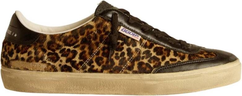 Golden Goose Luipaardprint Sneakers Beige Bruin