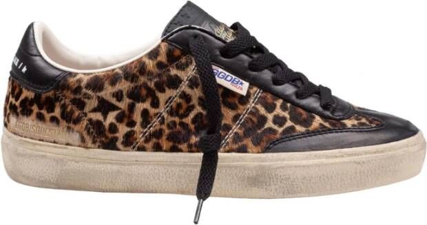 Golden Goose Leopard Soul Star Bruine Sneakers Brown Dames