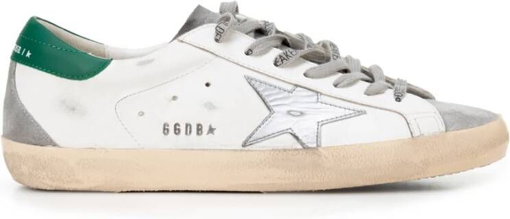 Golden Goose Metallic Pinafore Sneakers White Heren