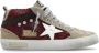 Golden Goose Low-Top Sneakers Mid Star Glitter Sneakers With Contrasting Star in rood - Thumbnail 12