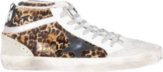 Golden Goose Low-Top Sneakers High-Top Sneakers With Striking Leopard Print Desi in meerkleurig