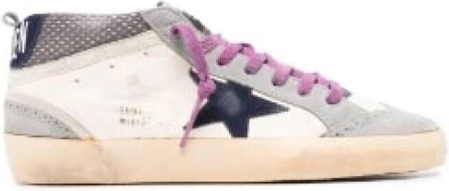 Golden Goose Mid Star Veterschoenen voor Heren Wit Heren