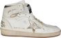 Golden Goose Sky Star Sneakers Gladde Kalfsleer Ronde Neus White Dames - Thumbnail 13