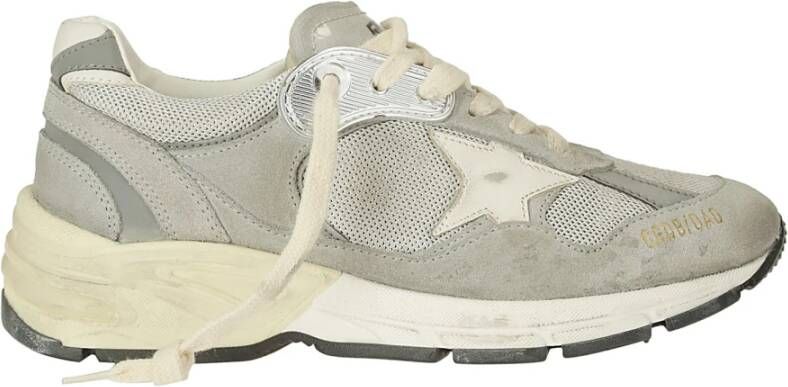 Golden Goose Hardlopende Vader Net Bovenwerk Suède Neus en Spoorleer Ster Gray