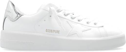 Golden Goose Witte Ster Sneakers Veters Ronde Neus White - Foto 5
