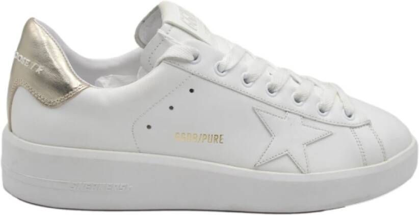 Golden Goose Pure Star White Gold Sneakers White Dames