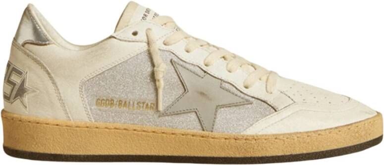 Golden Goose Retro Ball Star Sneakers Wit Zilver White Heren