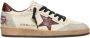 Golden Goose Rode Sneakers met Krokodillenstructuur - Thumbnail 1