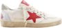 Golden Goose Rode Ster Swarovski Kristal Hiel Sneakers White Dames - Thumbnail 1