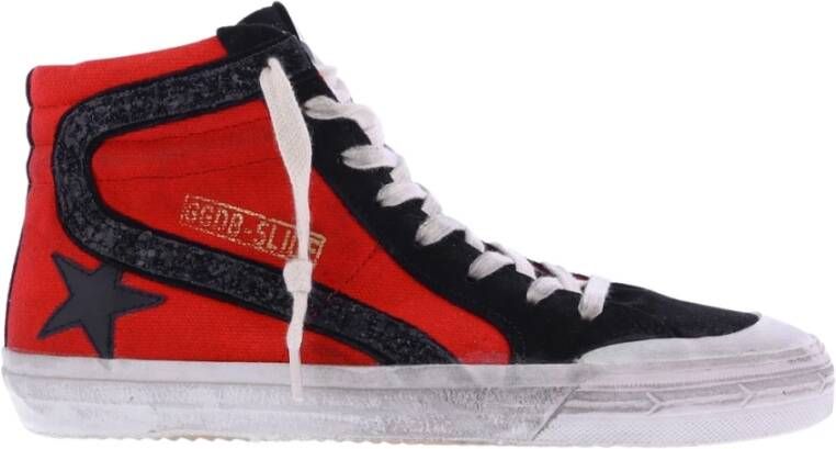 Golden Goose Rood Zwart Slide Sneaker Red Dames