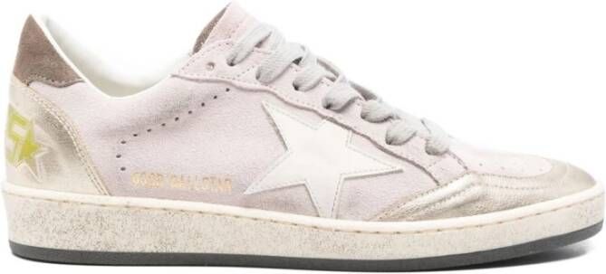 Golden Goose Roze Suède Ster Patch Sneakers