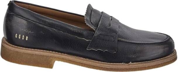 Golden Goose Zwarte Leren Jerry Loafers
