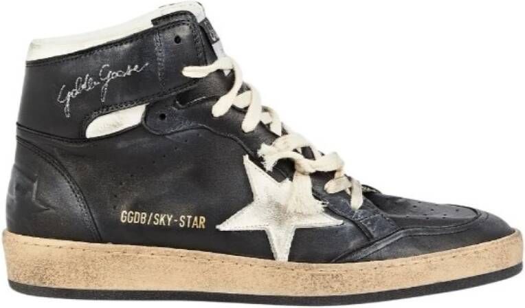 Golden Goose Sky-Star High-Top Sneakers Black Dames