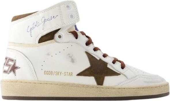 Golden Goose Sky Star Sneakers Leer Multi Wit Heren