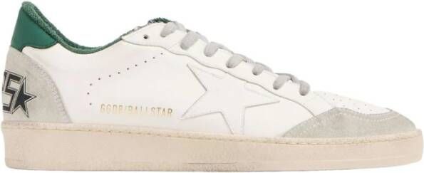 Golden Goose Sneaker met suède reliëfhak en rubberen zool