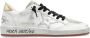 Golden Goose Zilveren Leren Sneakers Wit Zwart White Dames - Thumbnail 1