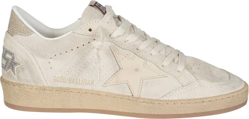 Golden Goose Logo Ball Star leren sneakers met veters