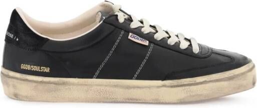 Golden Goose Nappa Leren Sneakers met Suède Hiel Black Heren
