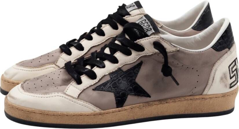 Golden Goose Ball Star sneakers van gebruikt-effect leer White Heren