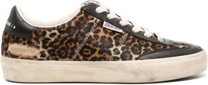 Golden Goose Sneakers met Luipaardprint en Zwarte Details