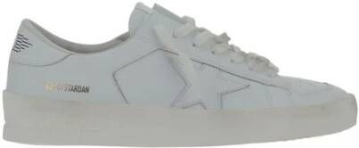 Golden Goose Stardan Leather Upper Laminated Star AND Heel Wit Heren