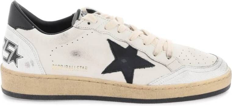 Golden Goose Witte Leren Sneakers met Vintage Afwerking White Dames