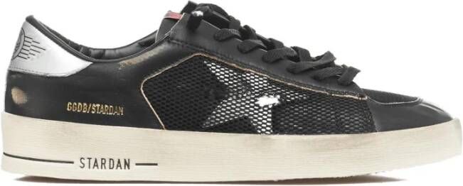 Golden Goose Zwarte Starsan Vintage Mesh Sneakers Black Heren