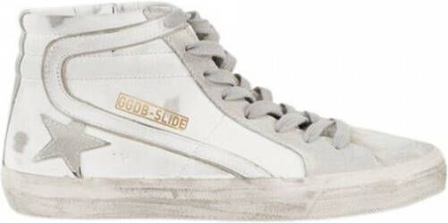 Golden Goose Sneakers Slide Leather Upper Wit Dames