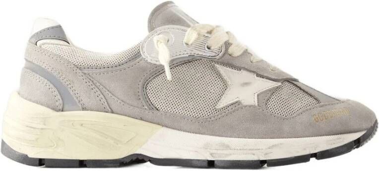 Golden Goose Hardlopende Vader Net Bovenwerk Suède Neus en Spoorleer Ster Gray