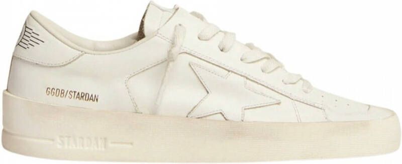 Golden Goose Witte Leren Sneakers met Metallic Ster White Dames