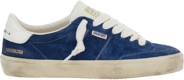 Golden Goose Sneakers van suède met leren details