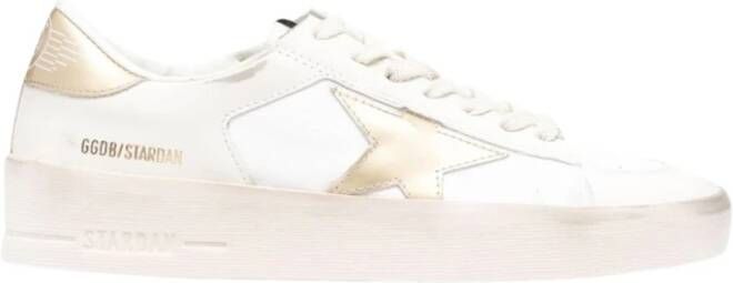 Golden Goose Witte Sneakers met Spiegelende Ster en Hak White Dames