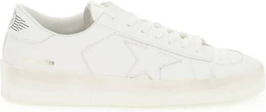 Golden Goose Witte Leren Sneakers met Metallic Ster White