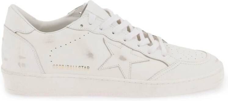 Golden Goose Ball Star sneakers van gebruikt-effect leer White Heren