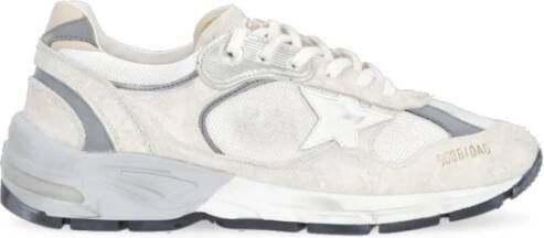 Golden Goose Witte Mesh Sneakers met Zijdelingse Ster Applicatie White
