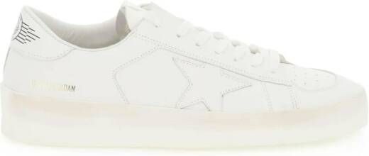 Golden Goose Witte Leren Sneakers met Metallic Ster White