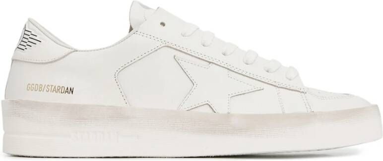 Golden Goose Stardan Leather Upper Laminated Star AND Heel Wit Heren