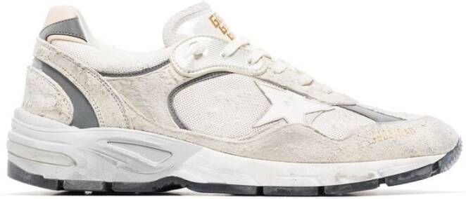 Golden Goose Witte Mesh Sneakers met Zijdelingse Ster Applicatie White Heren