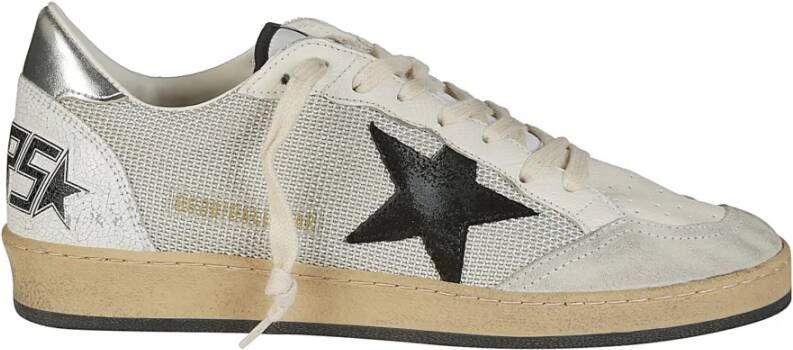 Golden Goose Grijze Sneakers met Net Bovenwerk en Gelamineerde Hak Gray Heren