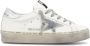 Golden Goose Witte Zilveren Leren Sneakers White Dames - Thumbnail 1