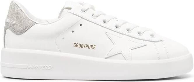 Golden Goose Pure Star Sneakers Wit Grijs Leer White Dames