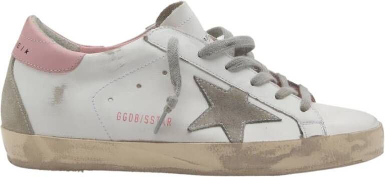 Golden Goose Sneakers met versleten effect en sterrenlogo Beige Dames