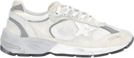 Golden Goose Witte Mesh Sneakers met Zijdelingse Ster Applicatie White