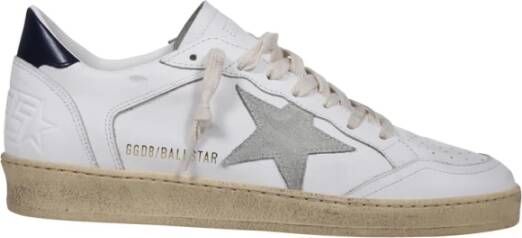 Golden Goose Wit IJs Nacht Blauwe Bio Based Suède Hak White Heren