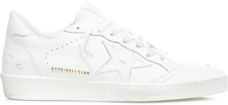 Golden Goose Ball Star sneakers van gebruikt-effect leer White Heren