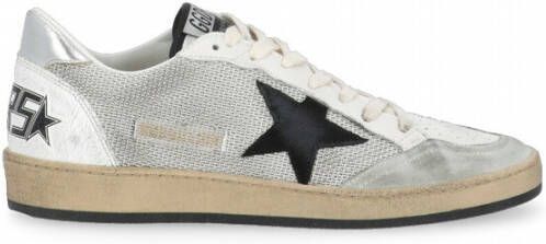 Golden Goose Grijze Sneakers met Net Bovenwerk en Gelamineerde Hak Gray Heren